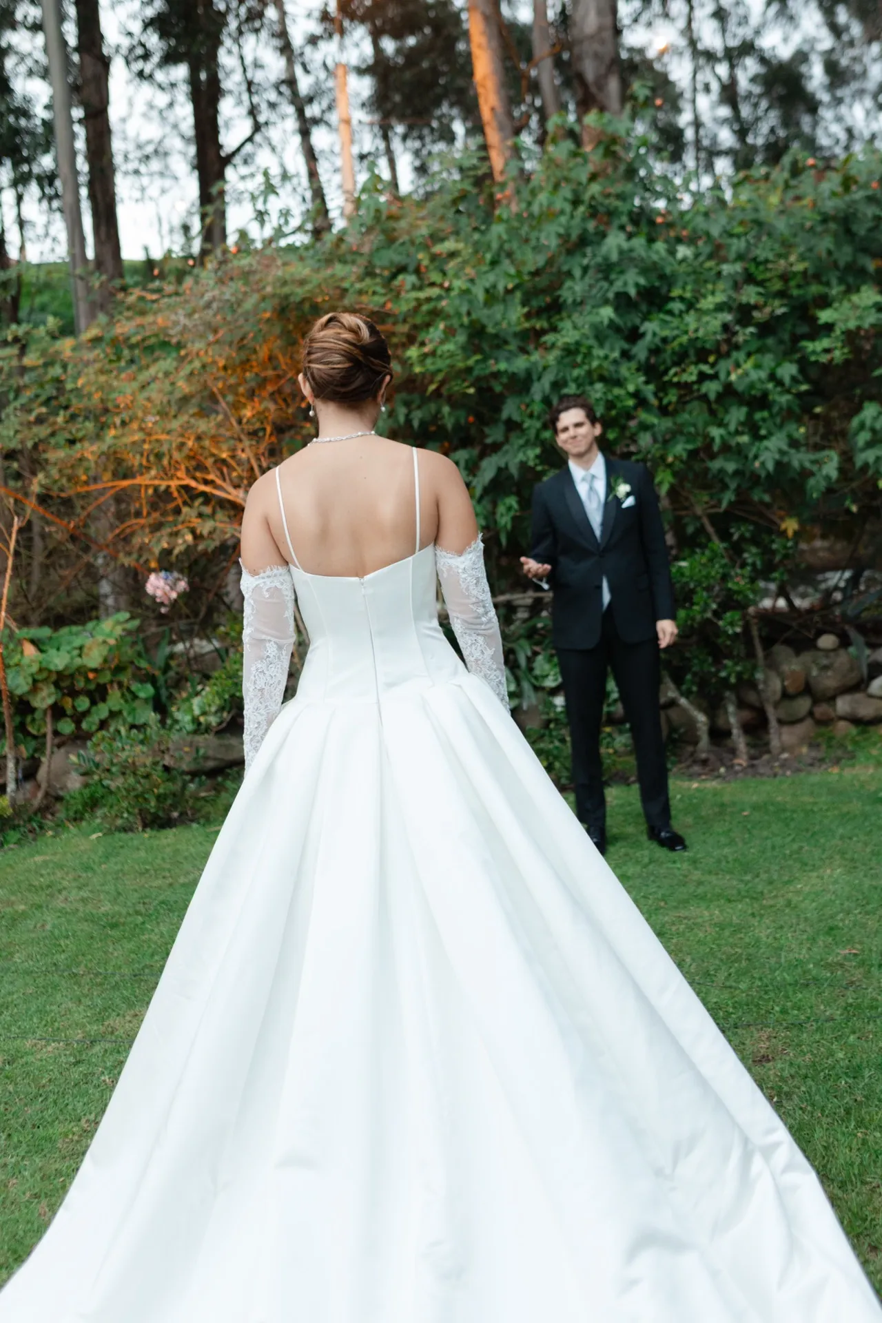 Novia en el jardín